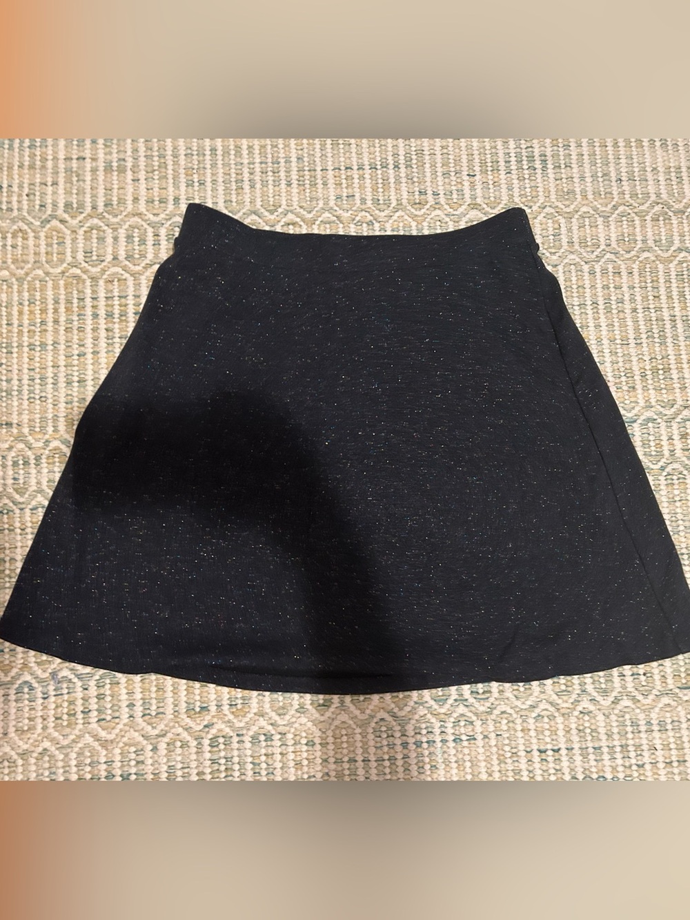 LOFT Sparkle Navy Mini Skirt